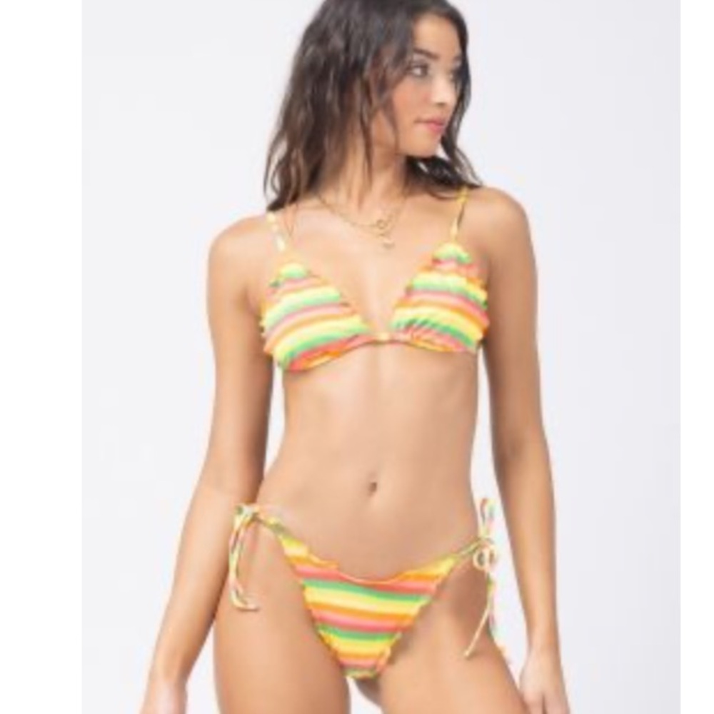 L*Space Roger Bottom Bitsy, Under the Sun, String Tie at Hips, X-Small NWT